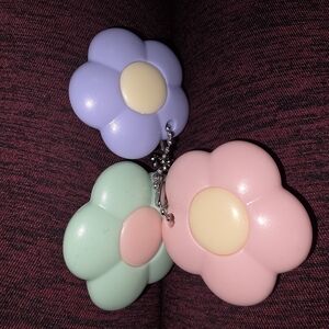 Floral Keychain Set - Pastel Colors